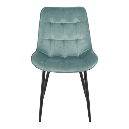 Berne chair velvet in pistachio shade 53x62x84cm