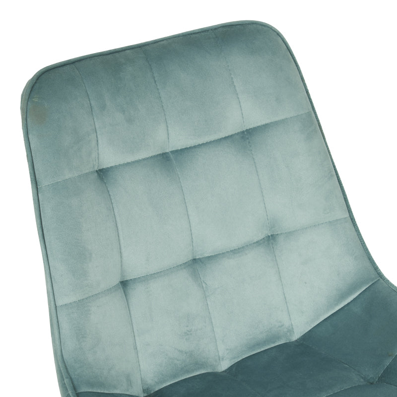 Berne chair velvet in pistachio shade 53x62x84cm