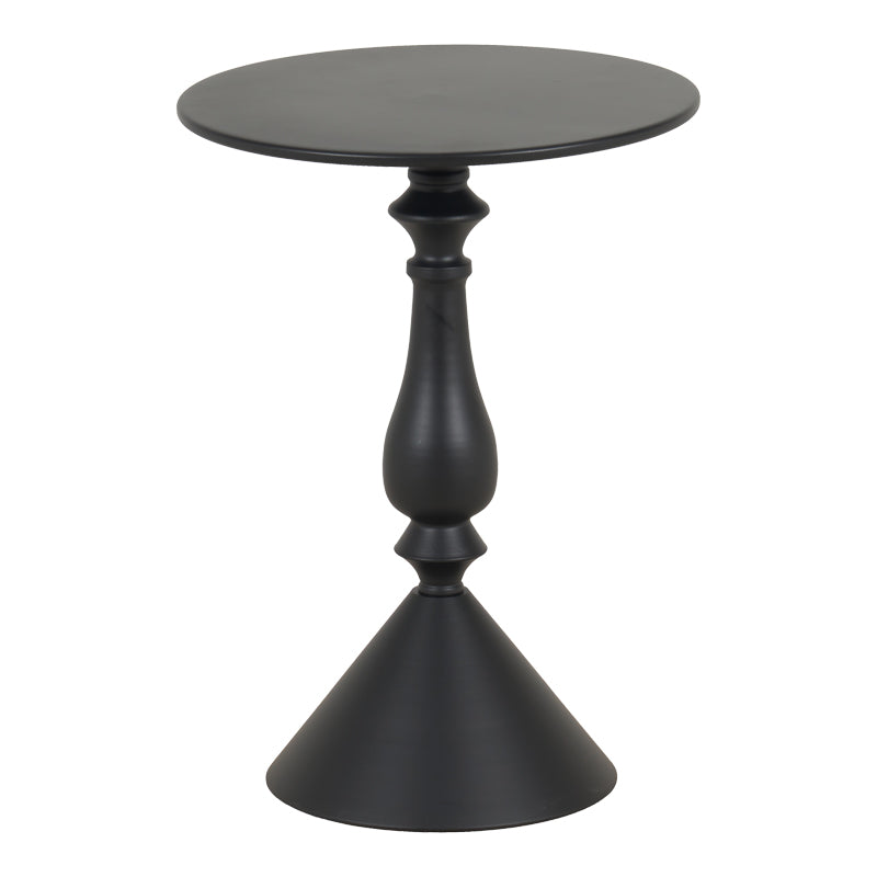 Lalou metal side table in black shade D40x55cm