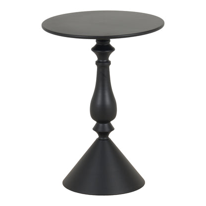Lalou metal side table in black shade D40x55cm