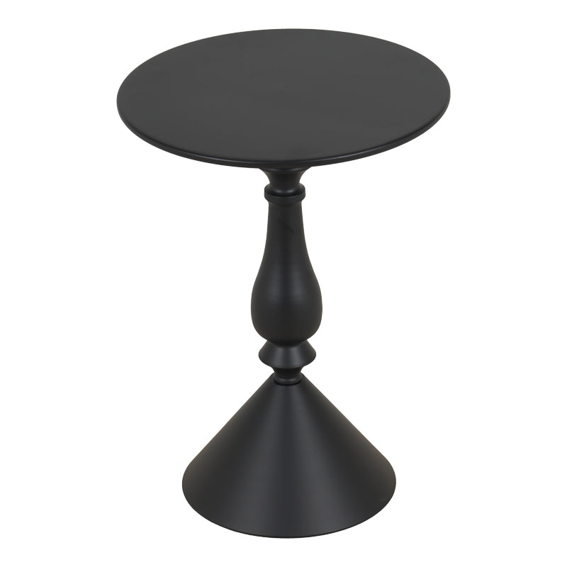 Lalou metal side table in black shade D40x55cm