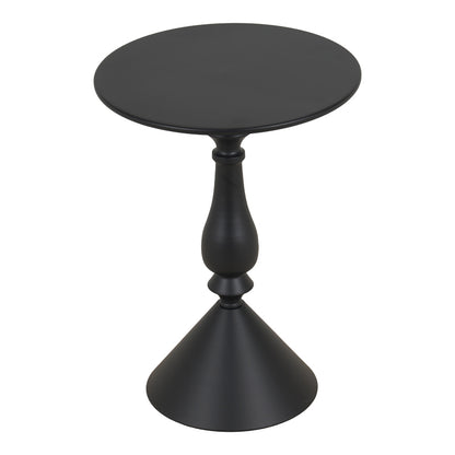 Lalou metal side table in black shade D40x55cm