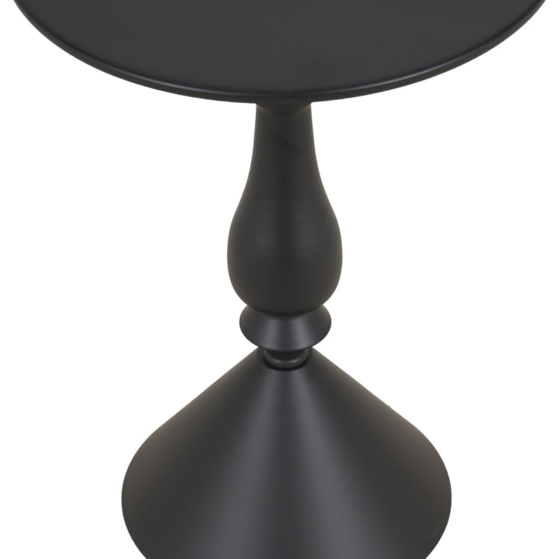Lalou metal side table in black shade D40x55cm