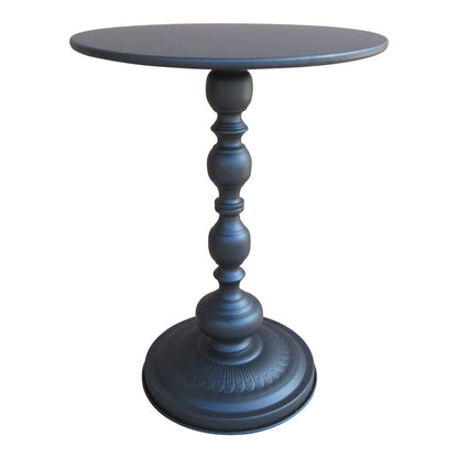 Anesor metal side table in black shade D40x52cm