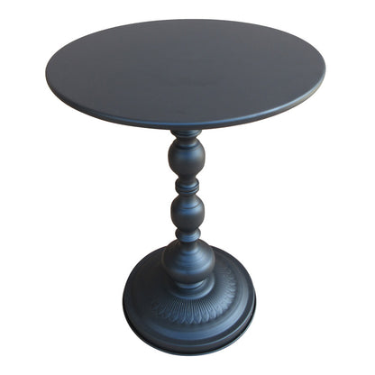 Anesor metal side table in black shade D40x52cm