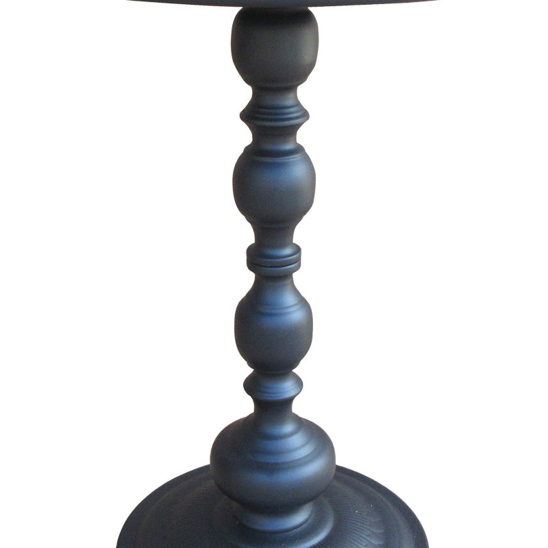 Anesor metal side table in black shade D40x52cm