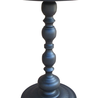 Anesor metal side table in black shade D40x52cm
