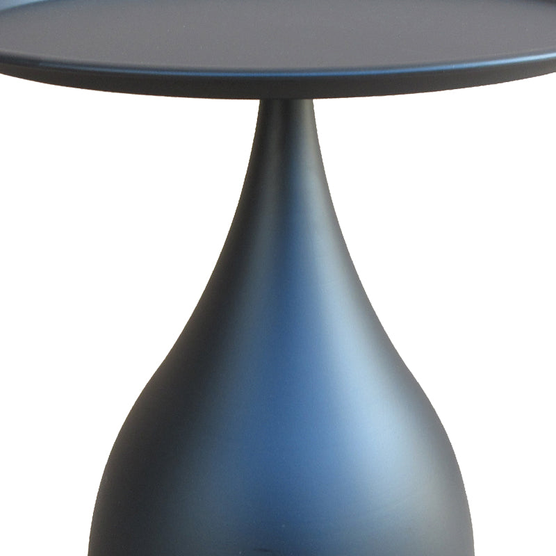 Samino metal side table in black shade D39x46cm