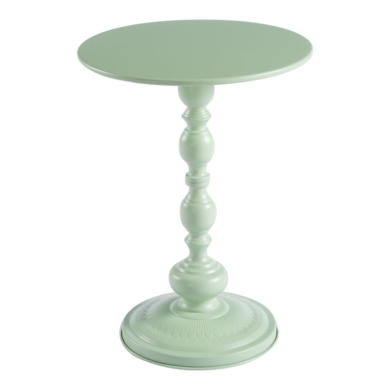 Anesor metal side table in mint shade D40x52cm