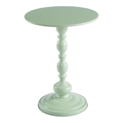 Anesor metal side table in mint shade D40x52cm