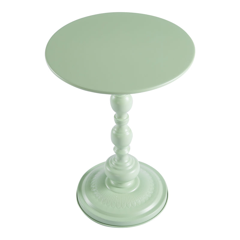 Anesor metal side table in mint shade D40x52cm