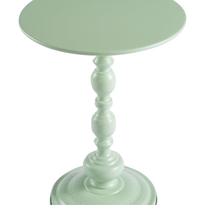 Anesor metal side table in mint shade D40x52cm