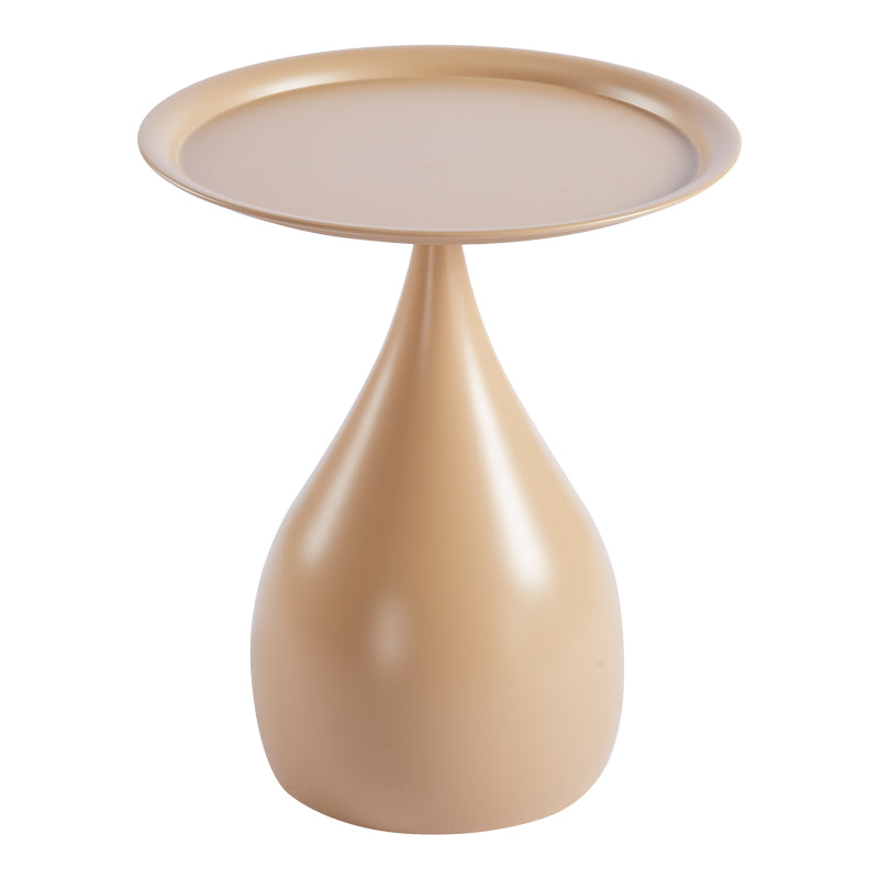 Samino metal side table in cappuccino shade D39x46cm