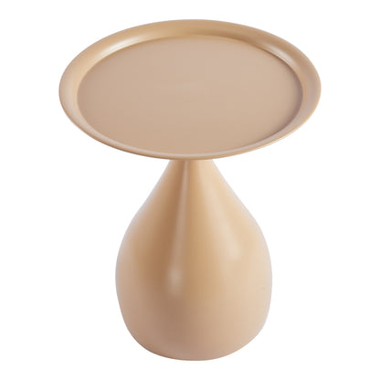 Samino metal side table in cappuccino shade D39x46cm