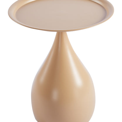 Samino metal side table in cappuccino shade D39x46cm