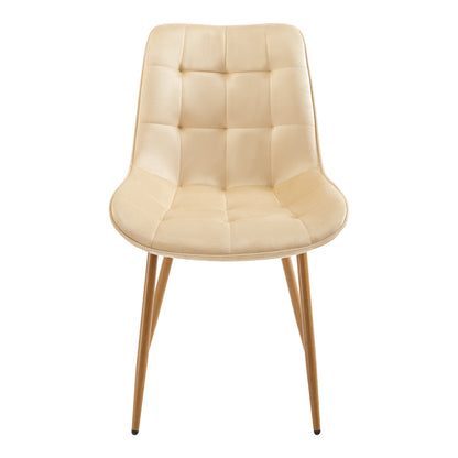 Berne chair cream velvet-leg in natural shade 53x62x84cm