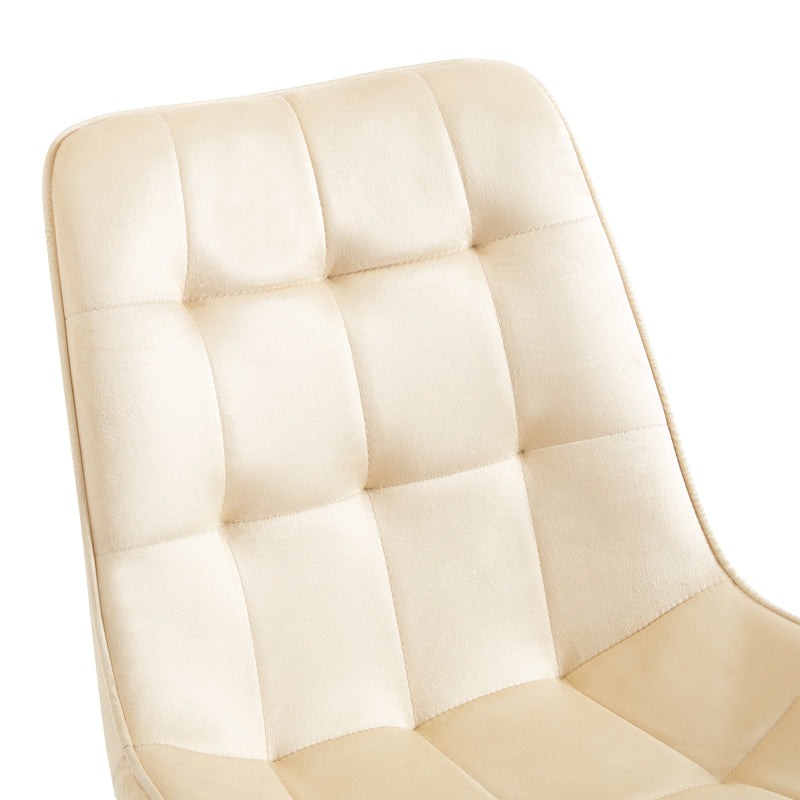 Berne chair cream velvet-leg in natural shade 53x62x84cm