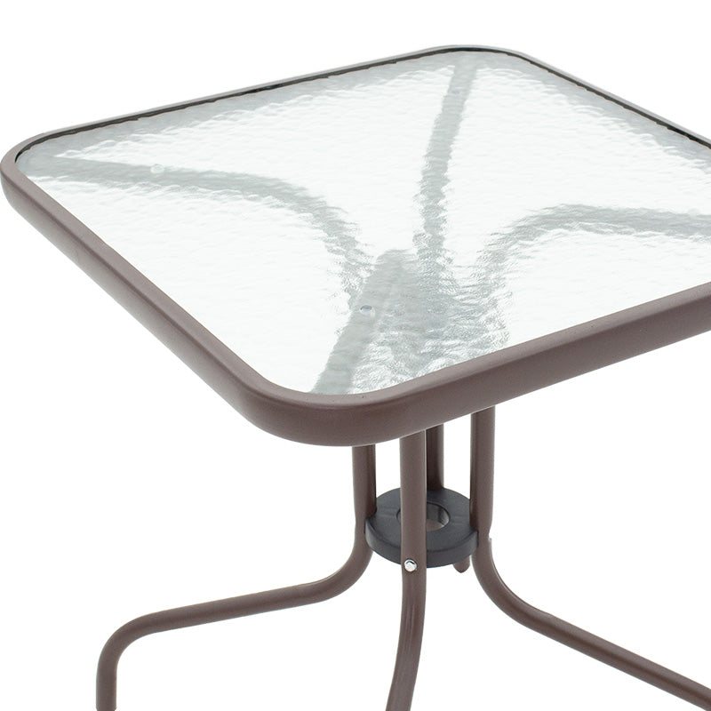 Watson pakoworld table metal coffee-glass 60x60x70cm