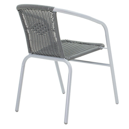 Obbi pakoworld armchair metal-pe in gray color