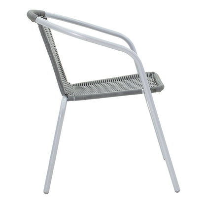 Obbi pakoworld armchair metal-pe in gray color