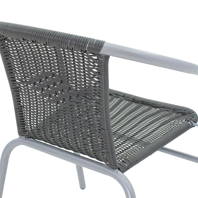 Obbi pakoworld armchair metal-pe in gray color