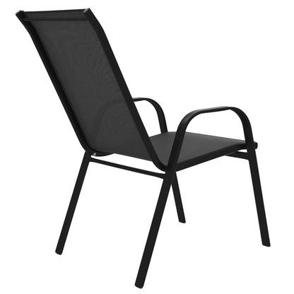 Armchair Calan pakoworld metal black-textilene black 55x75x90cm