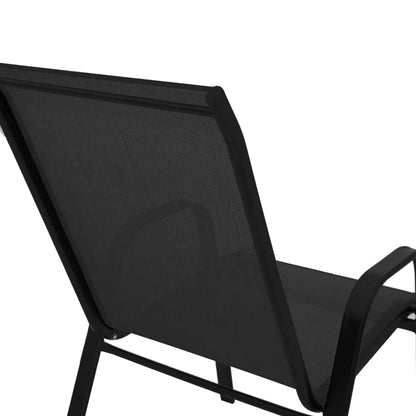 Armchair Calan pakoworld metal black-textilene black 55x75x90cm