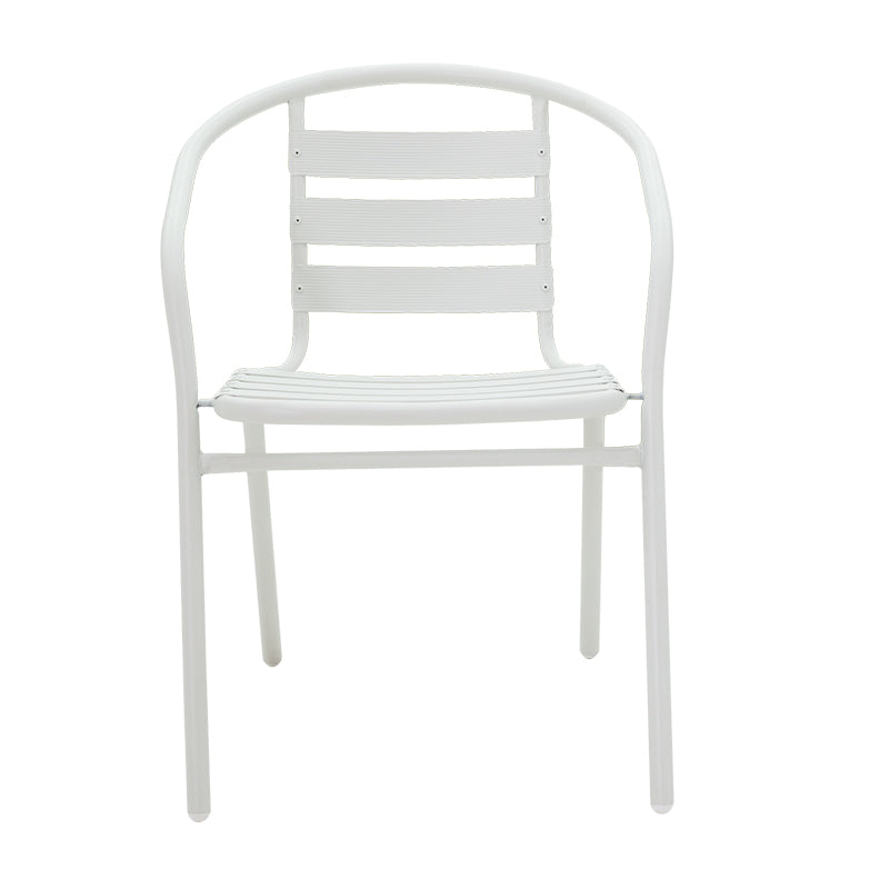 Chair Tade pakoworld metal in white color 54x62x74cm