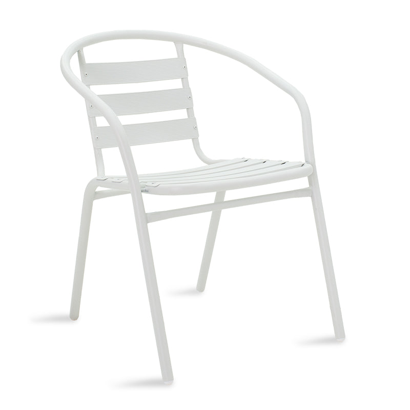 Chair Tade pakoworld metal in white color 54x62x74cm