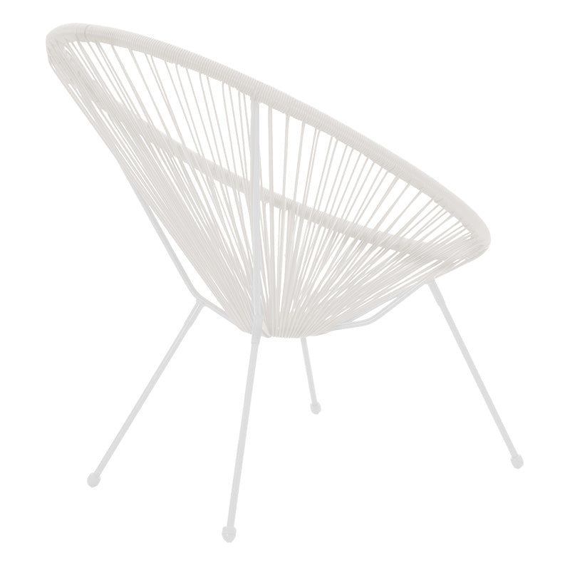 Acapulco Peru pakoworld armchair metal-pe in white color