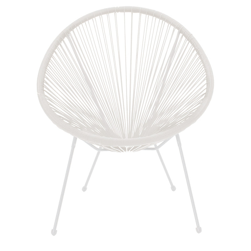 Acapulco Peru pakoworld armchair metal-pe in white color