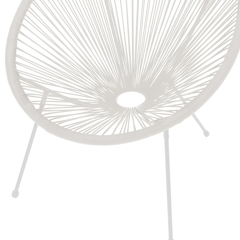 Acapulco Peru pakoworld armchair metal-pe in white color