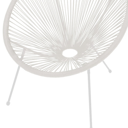 Acapulco Peru pakoworld armchair metal-pe in white color