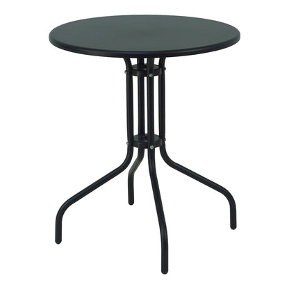 Table Vergo pakoworld black metal D60x70cm