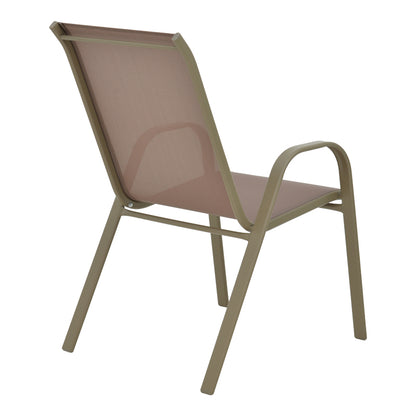 Armchair Calan pakoworld metal champagne 55x75x90cm