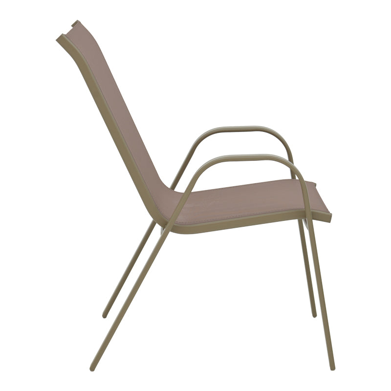 Armchair Calan pakoworld metal champagne 55x75x90cm