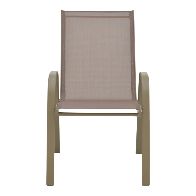 Armchair Calan pakoworld metal champagne 55x75x90cm