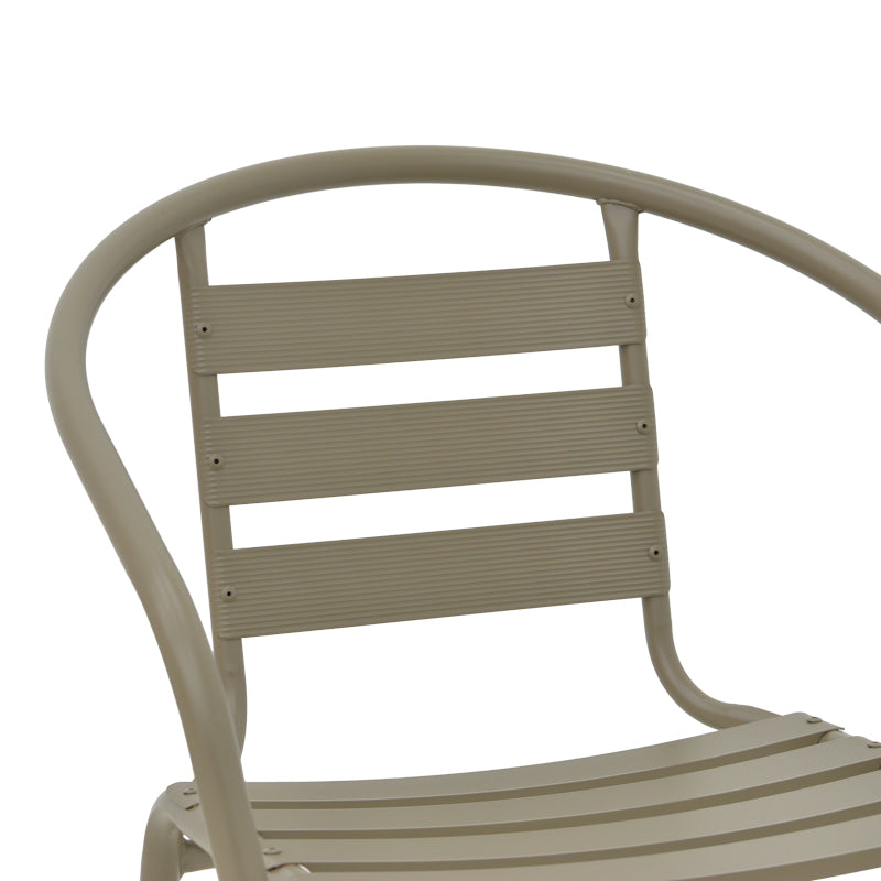 Chair Tade pakoworld metal in champagne color 54x62x74cm