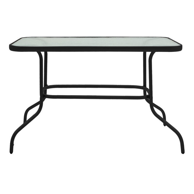 Valor pakoworld table metal black-glass 110x60x70cm