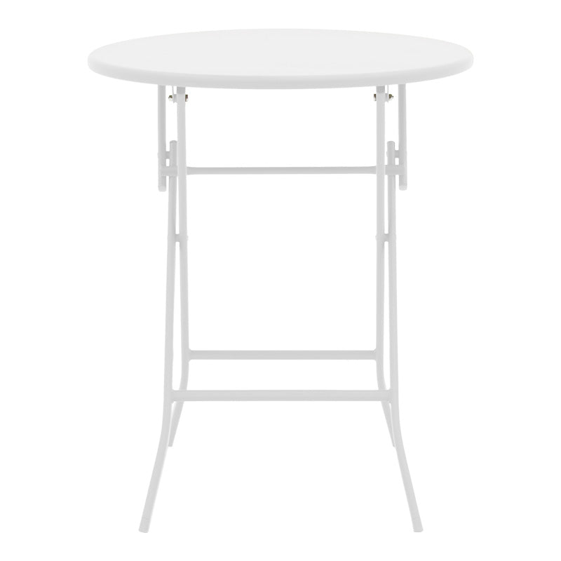 Table Albero pakoworld white color metal D60x70cm