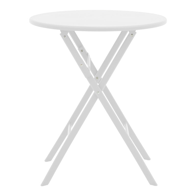Table Albero pakoworld white color metal D60x70cm