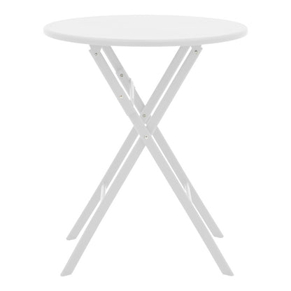 Table Albero pakoworld white color metal D60x70cm