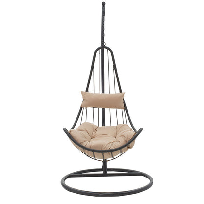 Naama pakoworld swing hanging metal-pe gray-cushion beige