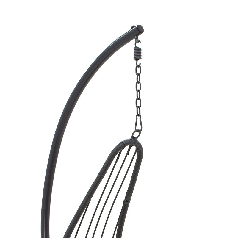 Naama pakoworld swing hanging metal-pe gray-cushion beige