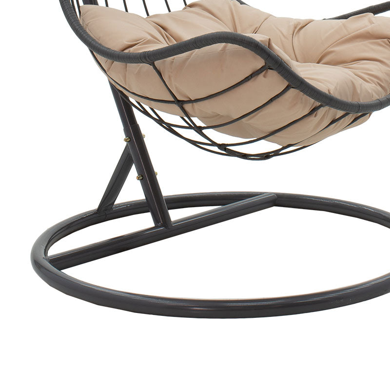 Naama pakoworld swing hanging metal-pe gray-cushion beige