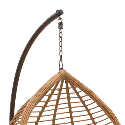 Nadim pakoworld swing hanging metal brown-pe natural-cushion beige