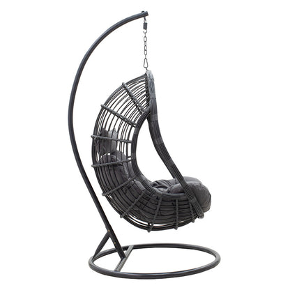 Swing Lacie pakoworld hanging pe metal anthracite-cushion gray