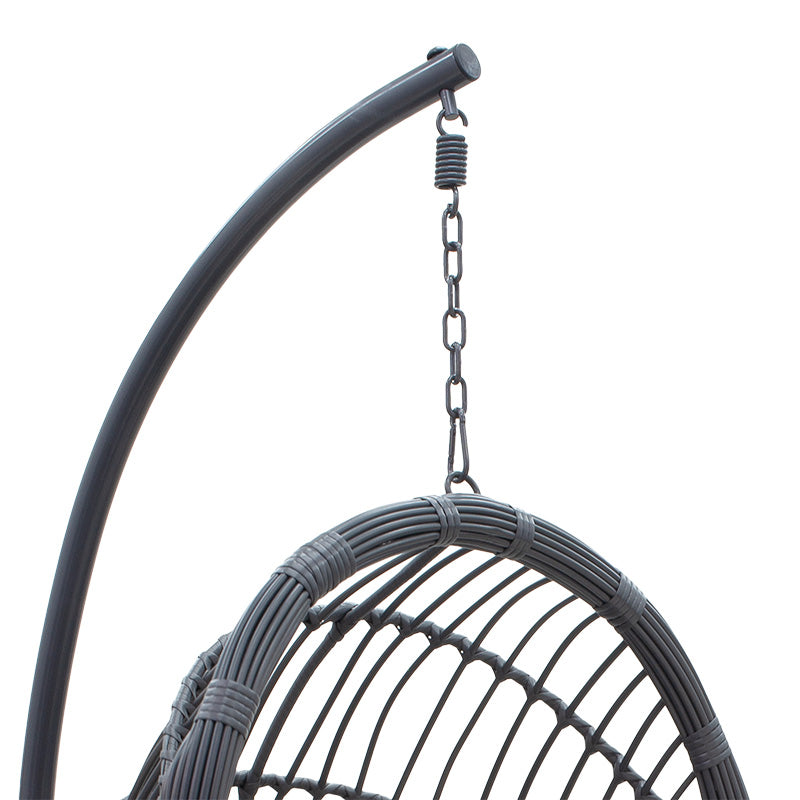 Swing Lacie pakoworld hanging pe metal anthracite-cushion gray