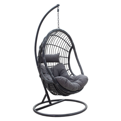 Swing Lacie pakoworld hanging pe metal anthracite-cushion gray