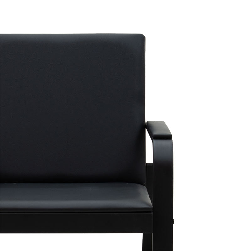 Armchair Rogelio pakoworld pu in black colour 67x72x85cm